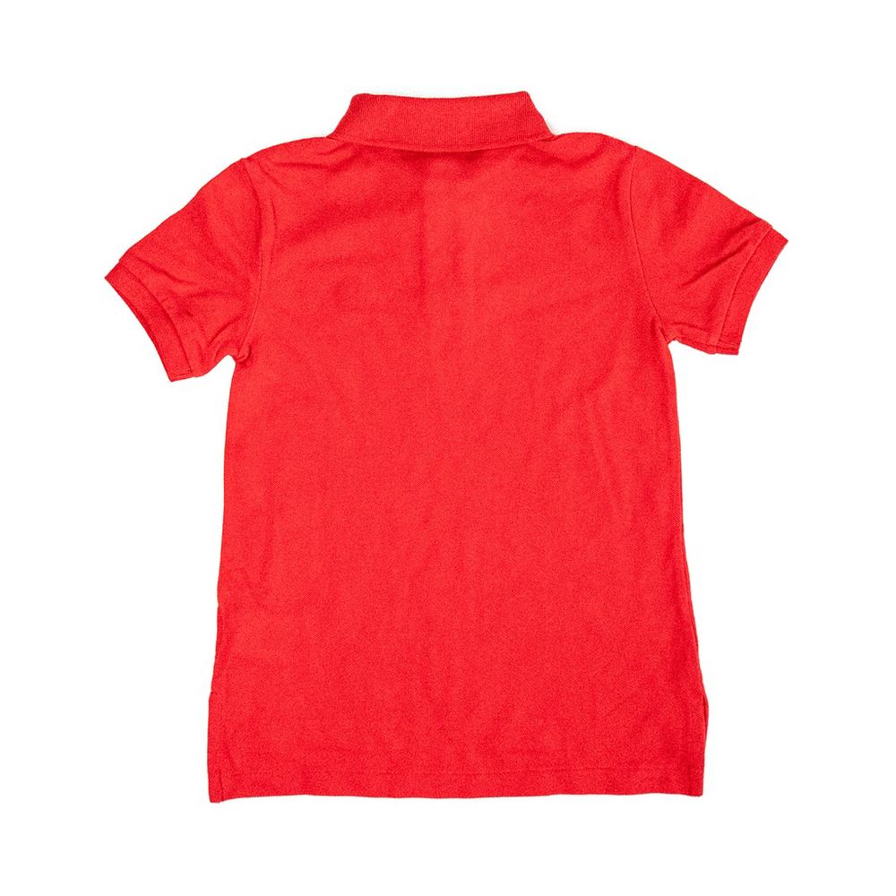 NWOT Polo Ralph Lauren Little Boys Mesh Polo Shirt Red | Pony Navy $49 - Size 6 - Picture 2 of 6